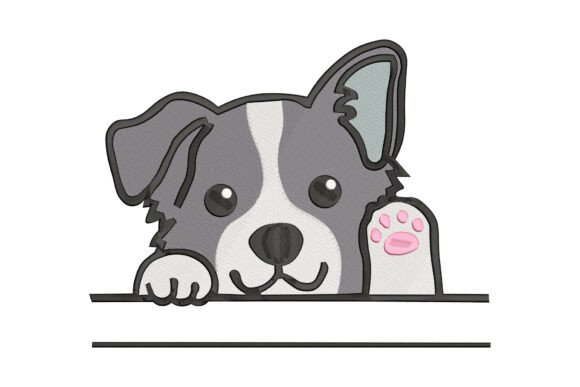 Cute Border Collie Monogram: A Designer’s Review for Boutique Apparel