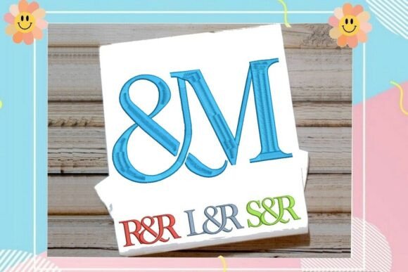 Elegant Interlocking Ampersand Letter M Monogram