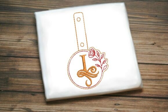Floral Monogram Keychain I ITH Review for Apparel Embroidery