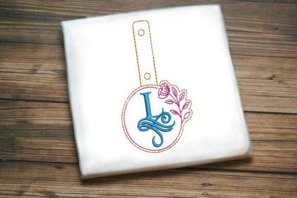 Floral Monogram Keychain L ITH: A Craft Fair Darling?