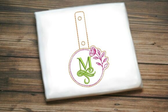 Floral Monogram Keychain M ITH: A Designer's Take for Boutique Apparel