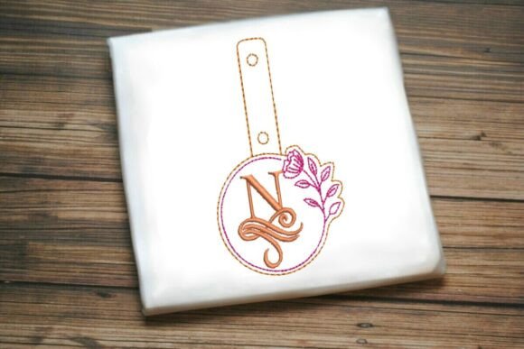 Floral Monogram Keychain N ITH Review