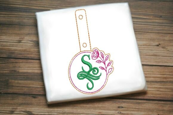 Floral Monogram Letter S ITH: A Seasonal Embroidery Gem