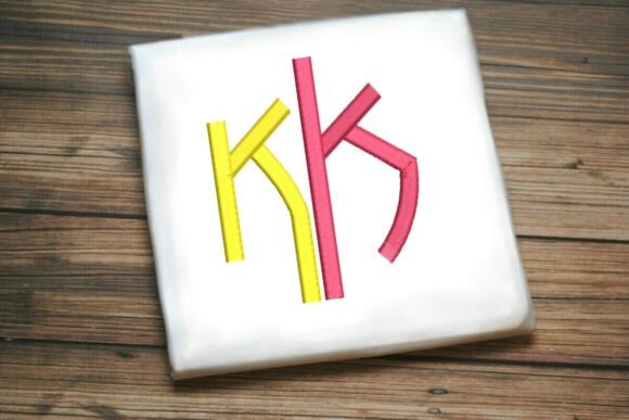 Geometric Split Letter Monogram K Review for Boutique Apparel