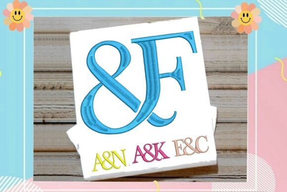 Interlocking Ampersand Letter F Monogram: A Sophisticated Addition to Your Embroidery Collection