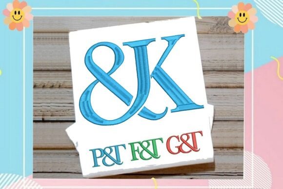 Interlocking Ampersand Letter K Monogram