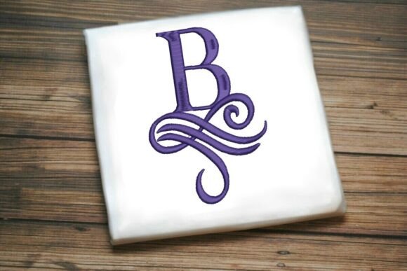 Oceanic Flourish Monogram B: A Designer’s Review for Boutique Sweatshirt Embellishment