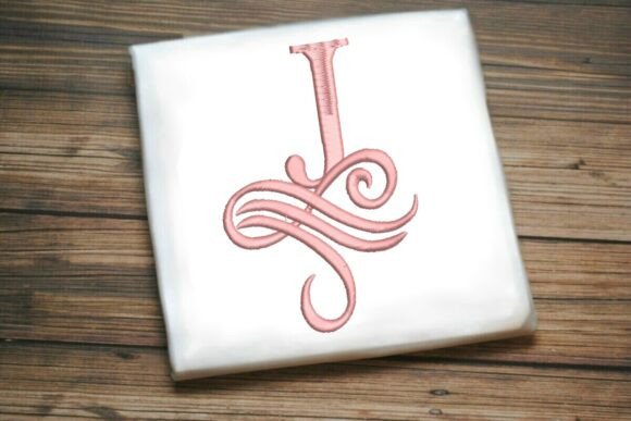 Oceanic Flourish Monogram J: A Coastal Touch for Craft Fair Sellers