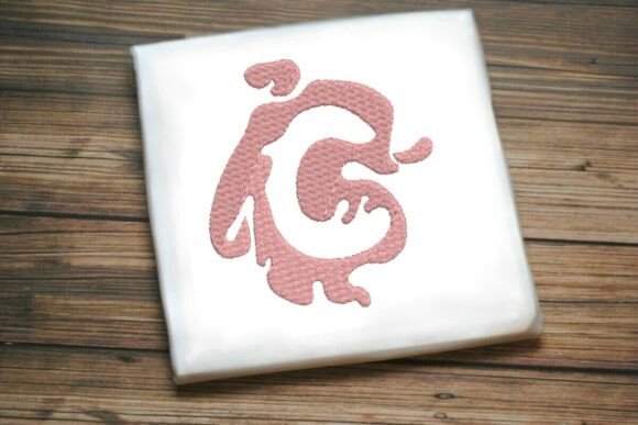 Paint Splash Monogram c: A Lively Touch for Personalized Embroidery Gifts