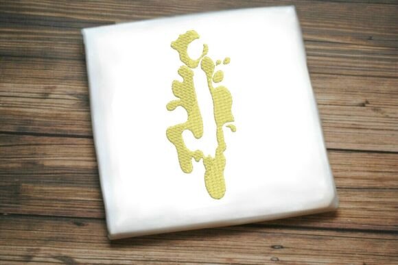 Paint Splash Monogram j Review for Boutique Sweatshirt Design