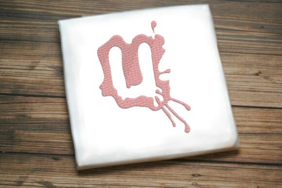 Paint Splash Monogram u: A Designer’s Take for Boutique Apparel