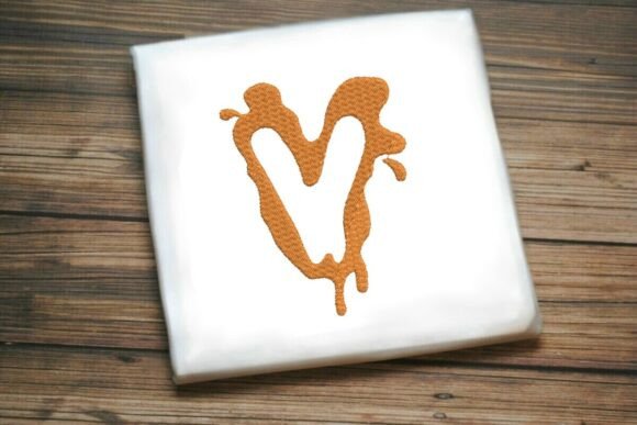 Paint Splash Monogram v: A Fresh Embroidery Design for Etsy Sellers