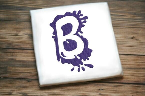 Paint Splash Uppercase Monogram B: A Designer’s Review for Boutique Sweatshirt Embellishment