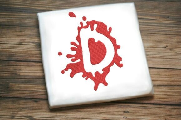 Paint Splash Uppercase Monogram D: Bold, Playful, and Boutique-Ready