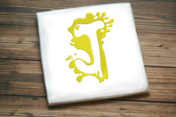 Paint Splash Uppercase Monogram J – A Bold Design for Business Branding