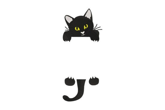 Peeking Cat Monogram: A Craft Fair Favorite?