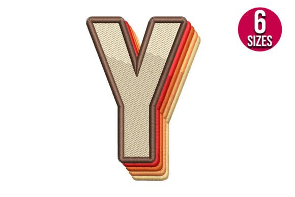 Retro Alphabet Letter Y: A Seasonal Embroidery Staple